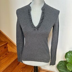 Vineyard Vines Charcoal V-Neck Sweater